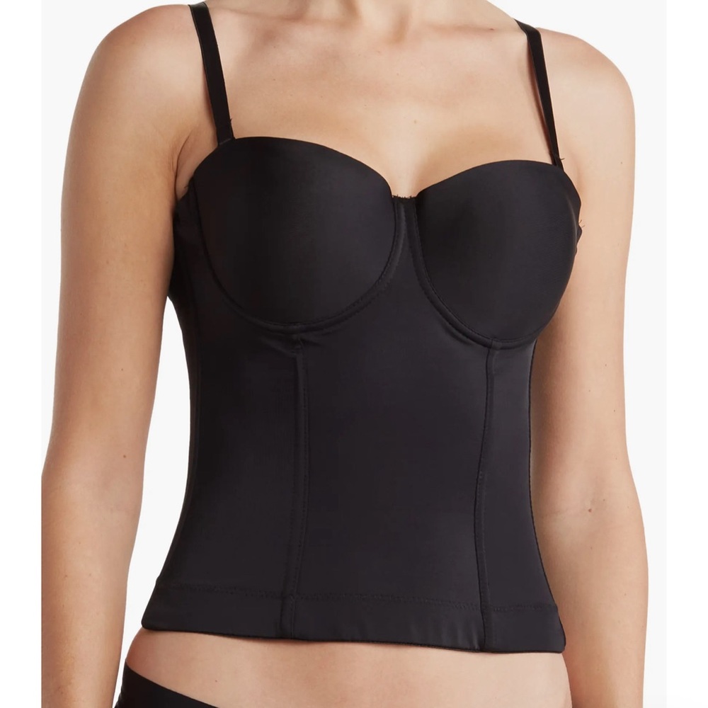 Nicole Miller Micro Boned Bustier Women’s Bra Strapless